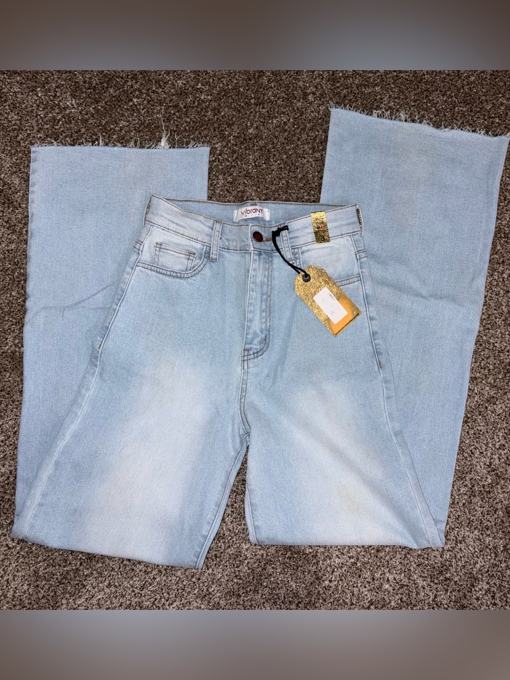 Vibrant Boutique Wide Leg Jeans Size 3 NWT